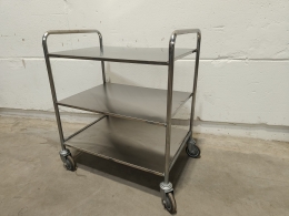Stainless steel service trolley
